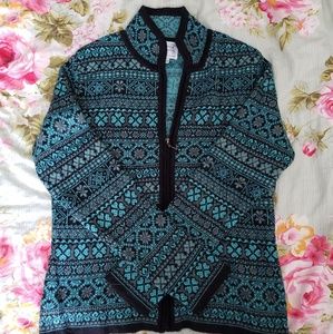 100% Alpaca Wool zip up cardigan